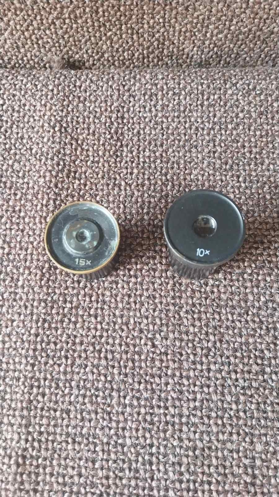 Vintage microscope lenses 10х and 15х LOMO?