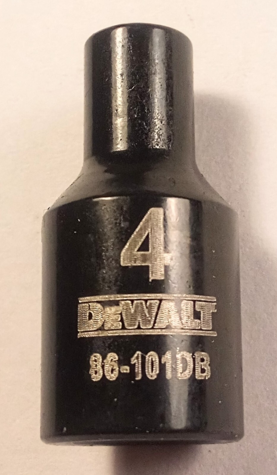 DeWalt   4mm x 1/4" Dr Black Chrome  Socket - 86-101DB - 6 Pt Free USA Shipping