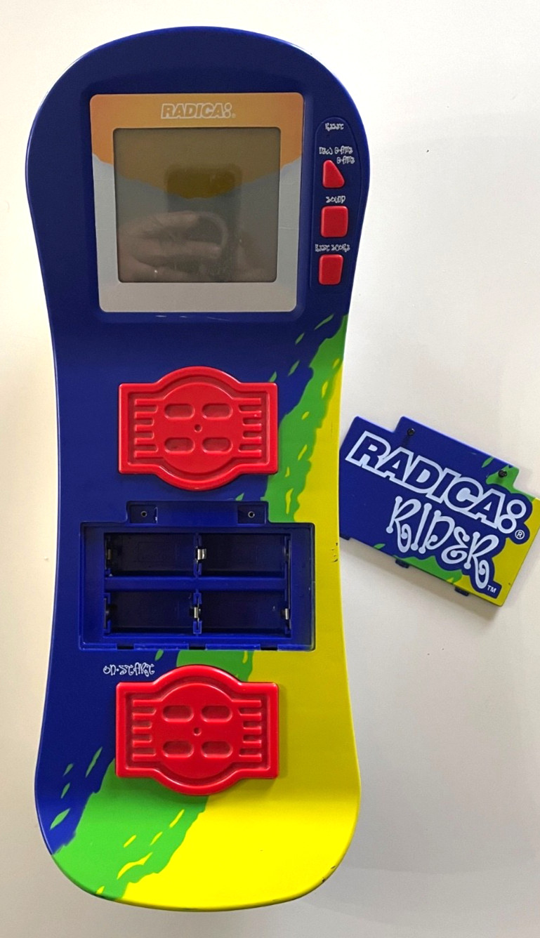 Vintage Radica Rider Electronic Stand On Snowboarding Game- Untested!