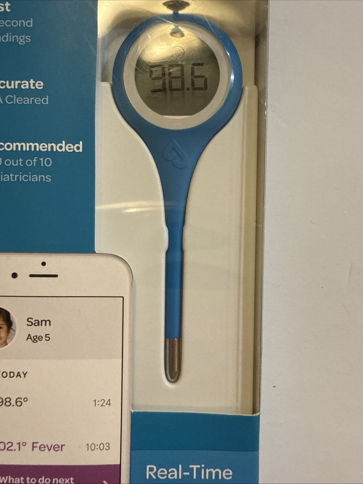 Kinsa KSA110 Quickcare Smart Digital Thermometer