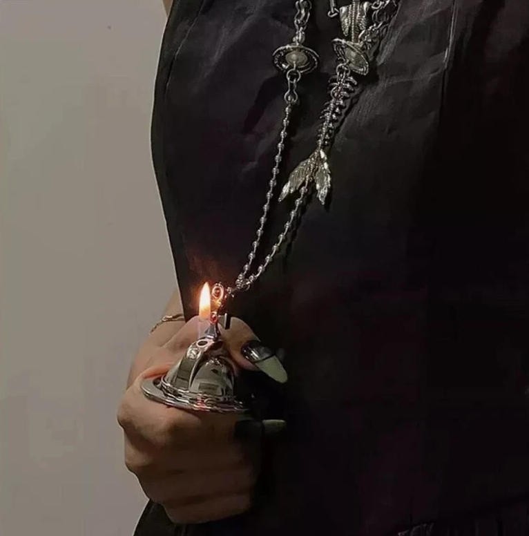 Vivienne Westwood Nana Anime Okazaki Shinichi Pendant Lighter Two Orbs Chain