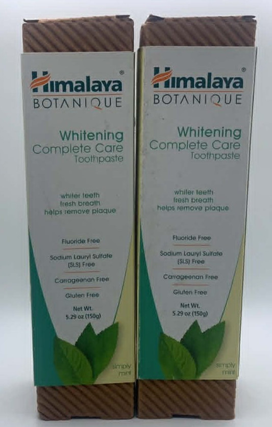 2PK Himalaya Botanique Whitening Complete Care Toothpaste ~ 5.29 OZ EA~ EXP 8/27