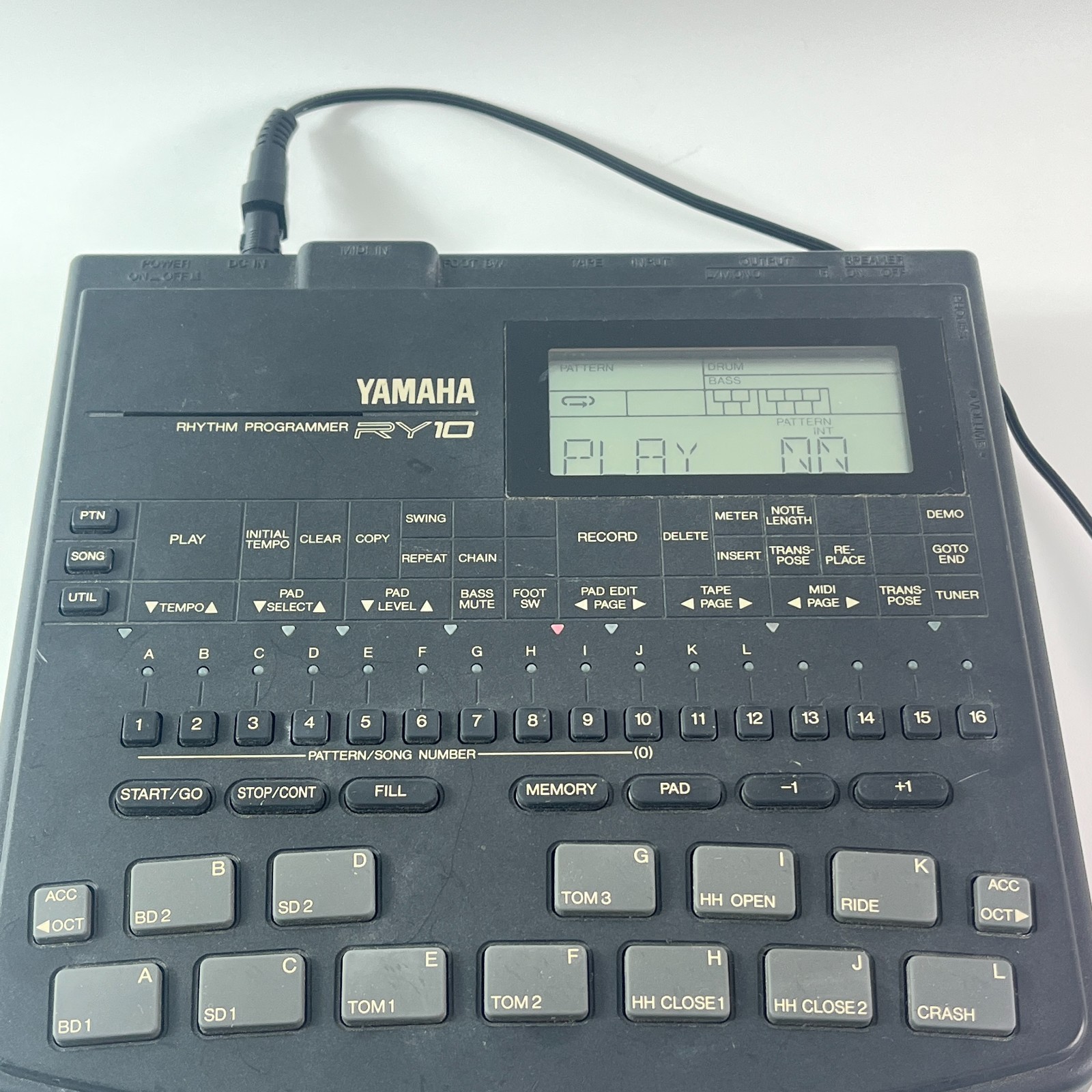 YAMAHA RY10 Drum Machine Rhythm Programmer - Main Unit Only - Tested &Working