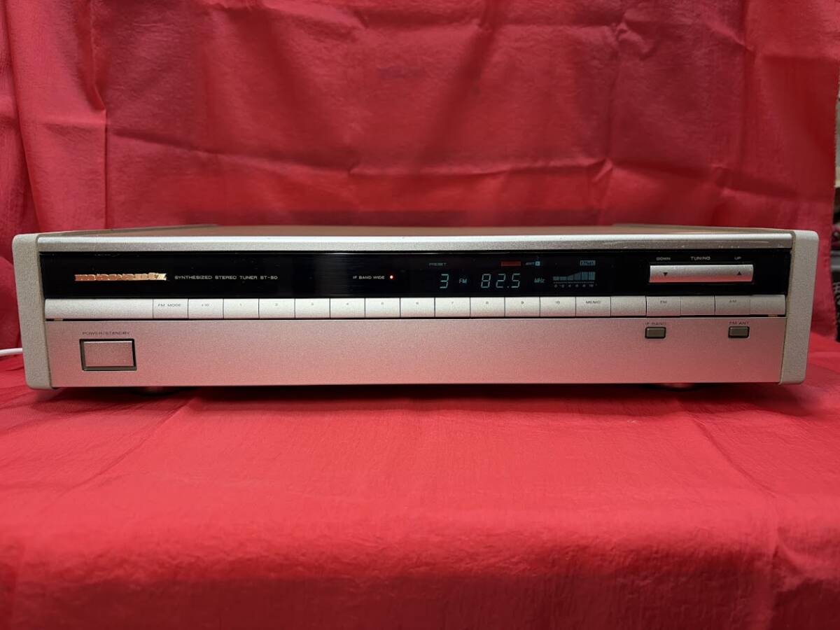 MARANTZ ST-50 FM/AM Synthesized Stereo Tuner AC100V Works Tested Japan MG01 4.5