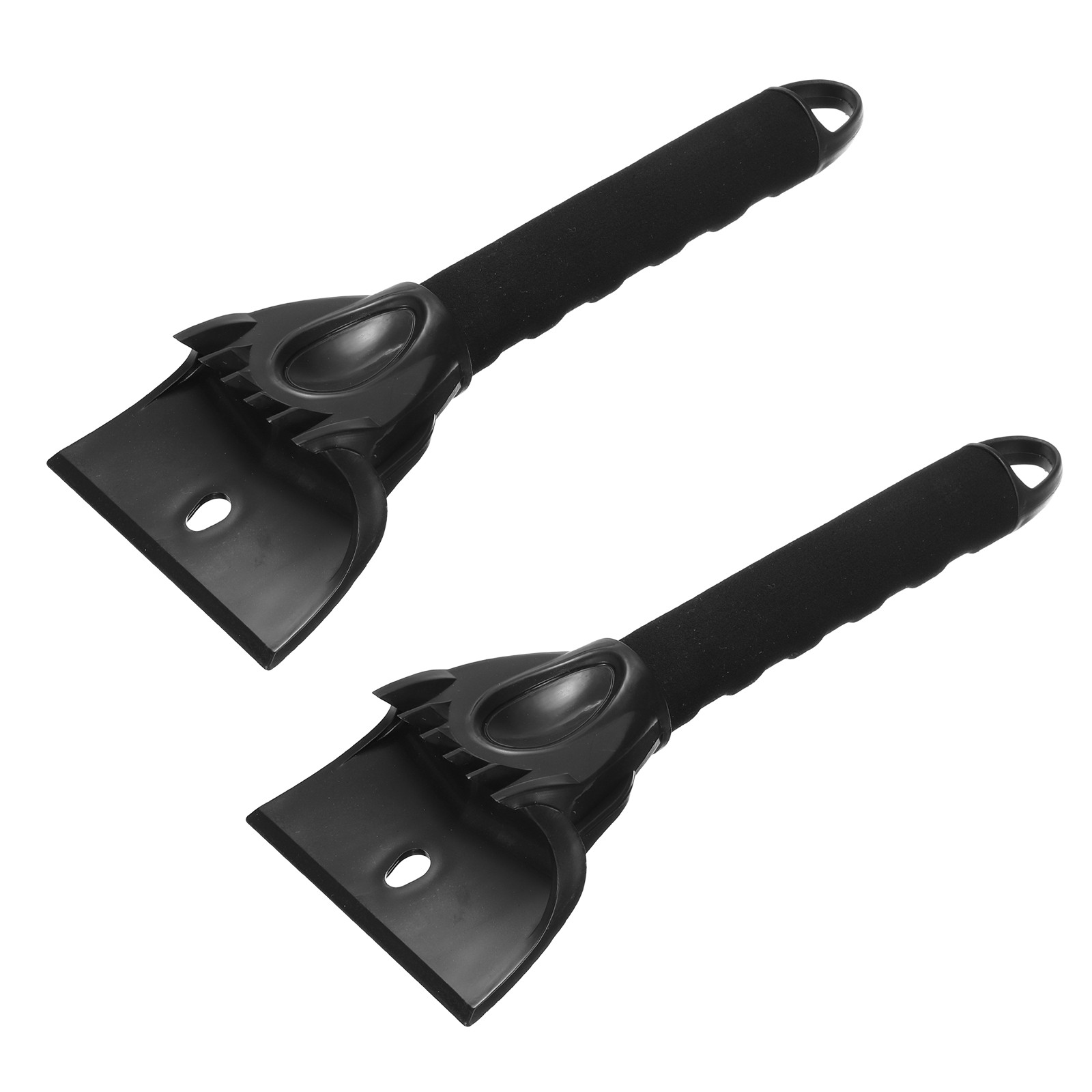 2Pcs Ice Scrapers for Car Windshield 12" x 4" Frost Removal Tool, Red/Black