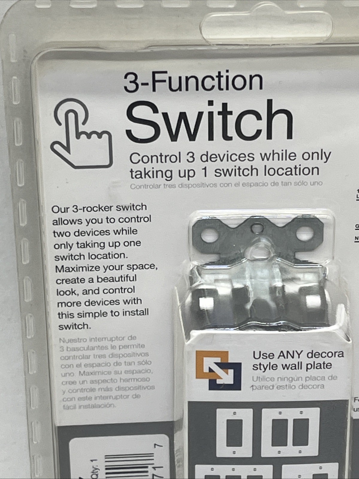 Unbranded Function On/Off Rocker Switch, FSR 600 W7, White, 15 Amp, {7}.