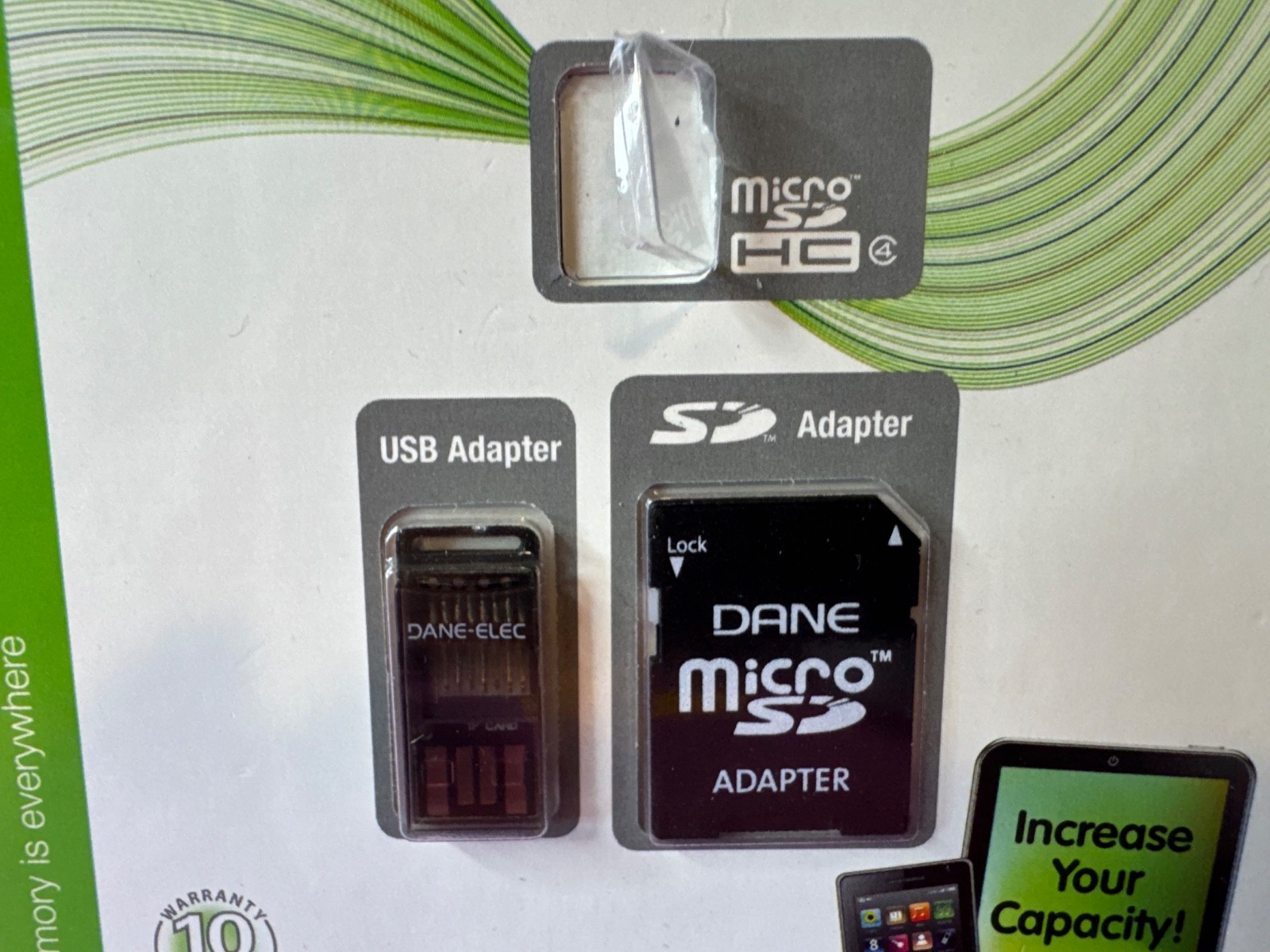 DANE USB ADAPTER/ MICRO SD ADAPTER. No Micro card. Adapters only