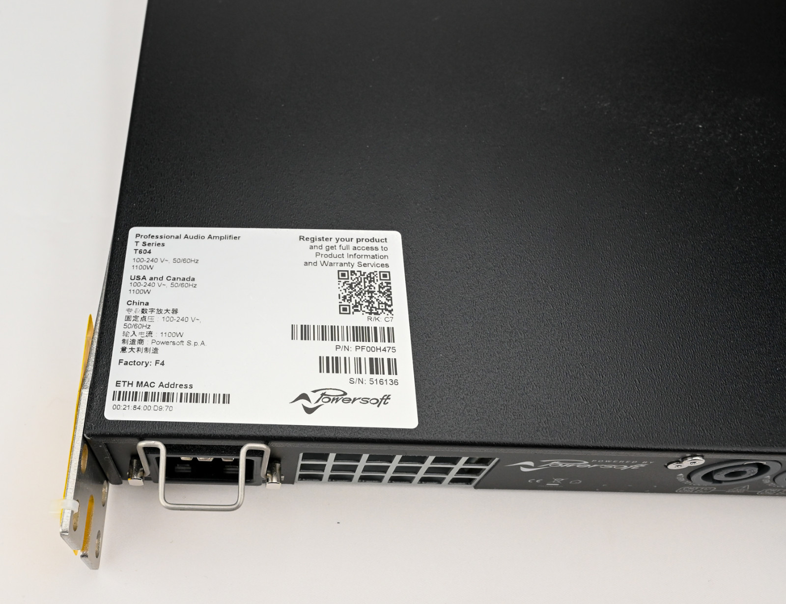 Powersoft T604 Amplifier