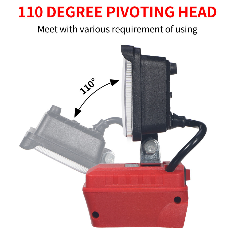 LED Work Light For Milwaukee For M18 Flashlight Work Light 18 LED Battery