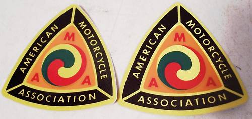 Vintage AMA Windshield Fender Indian Chief Scout Motorcycle Stickers