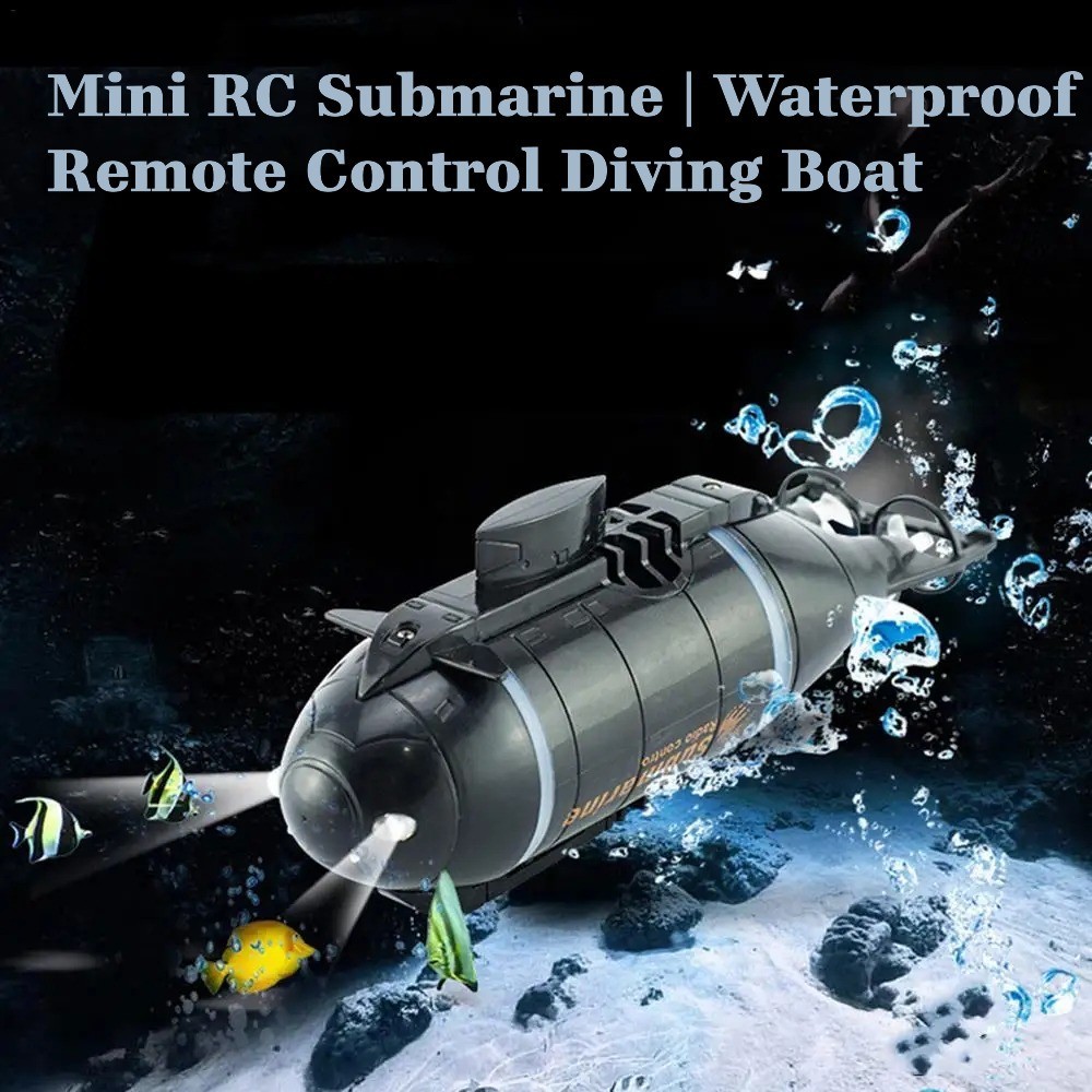 Wireless RC Submarine Electric Waterproof Remote Control Diving Boat Toy for Kid