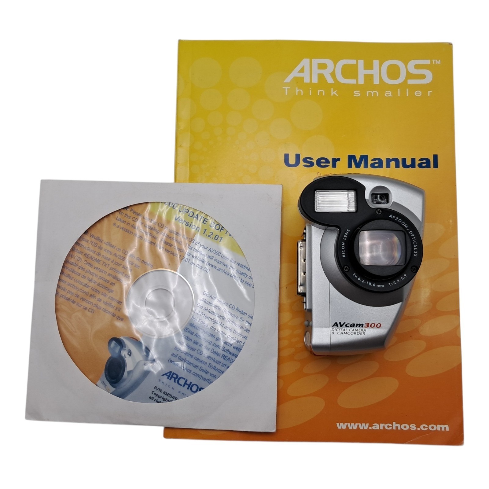 Archos avcam300 av cam 300 for av300 av320 av340 Camera Software CD & Manual