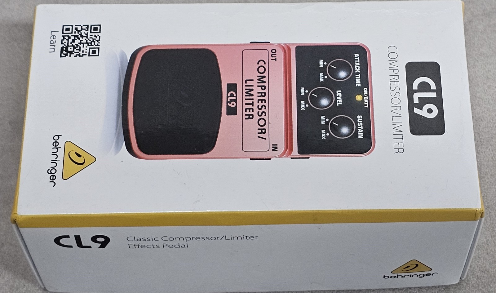 Behringer Compressor Limiter CL9 Red Guitar Pedal Compressor Limiter