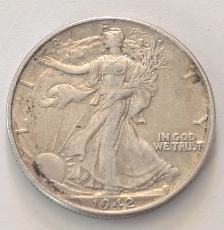 1942  Walking Liberty Half Dollar -T653