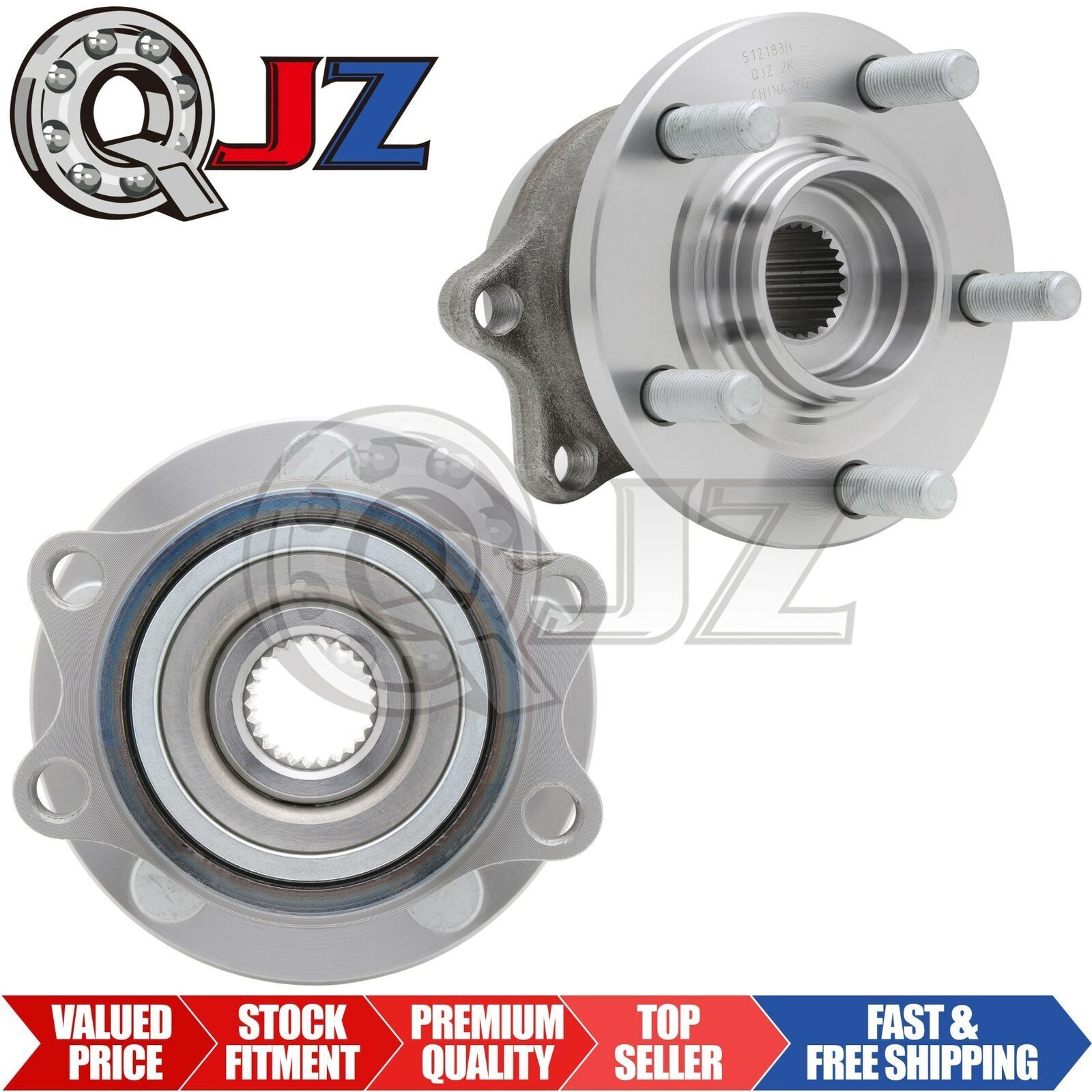 [2-Pack] 512183H REAR Wheel Hub Assembly for 2003-2006 Subaru Baja Pickup AWD