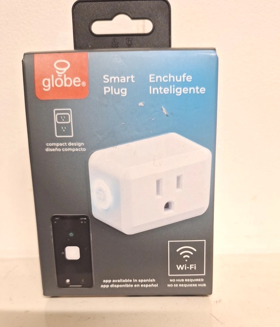 Wi-Fi Smart Plug 50329 Globe Electric Co Smart Home Made Easy 125V 15A Max
