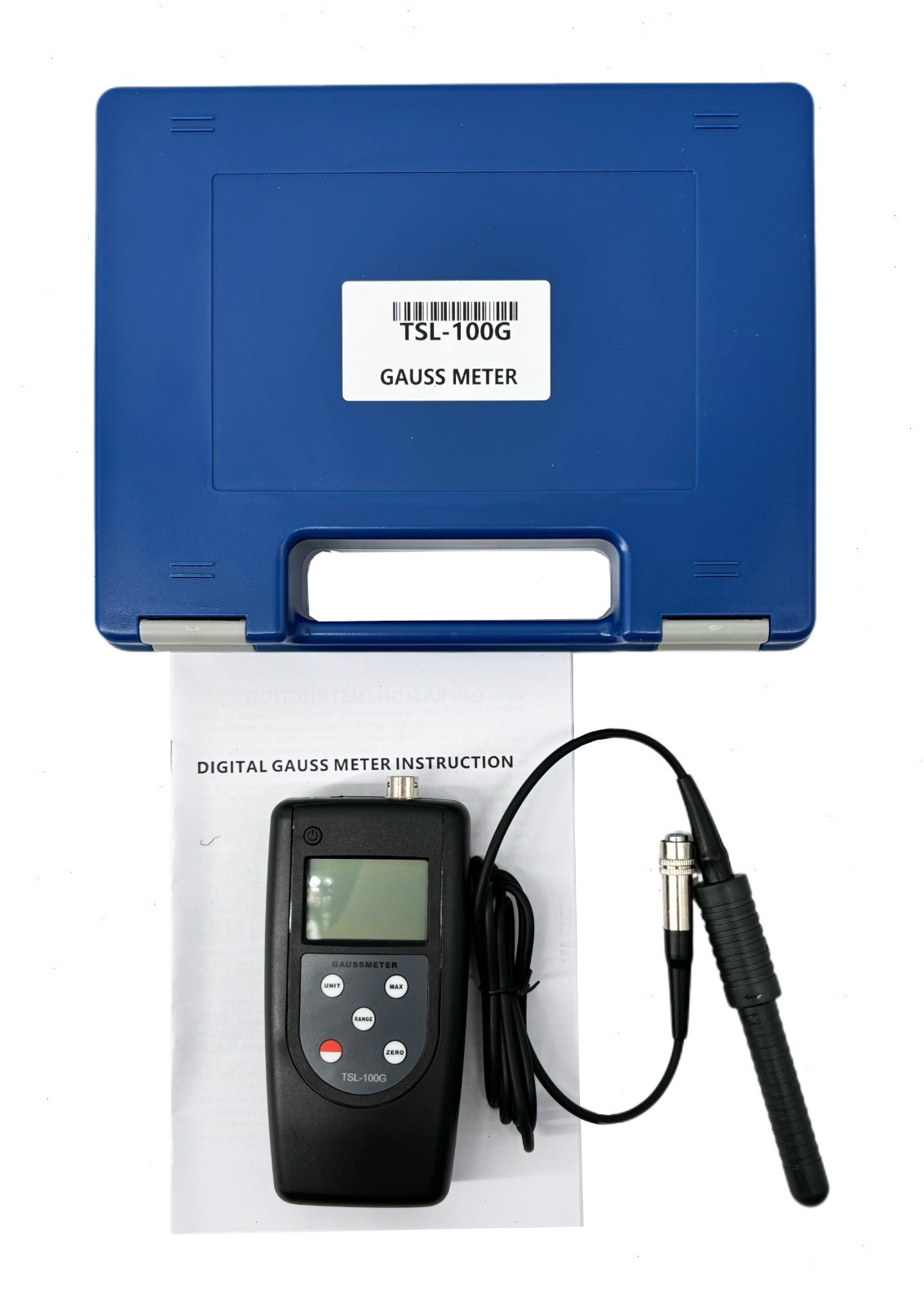 DC Magnetic Field Tester Gaussmeter Tesla Tester With Hall Sensor 0~200mT~2000mT