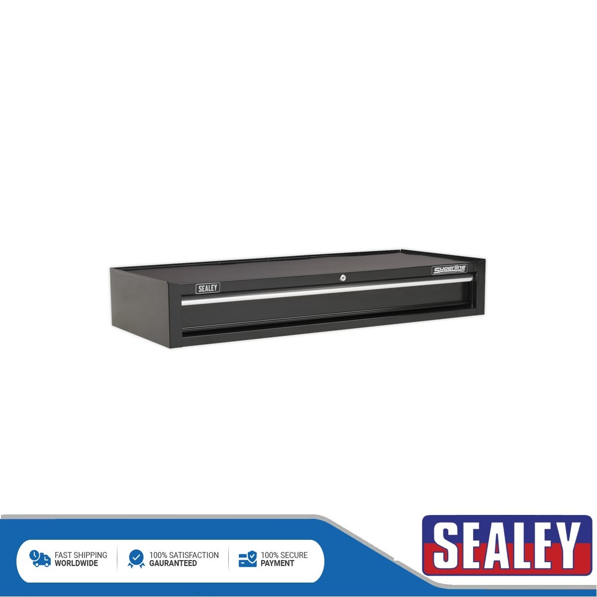 Sealey Superline PRO� Heavy-Duty Mid-Box Tool Chest with Drawer Black AP41119B
