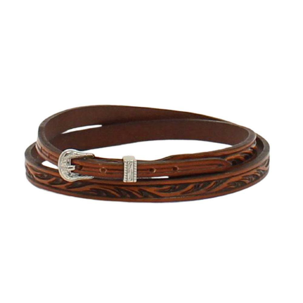 0274308 Twister Hatband Floral Tooled Tan NEW