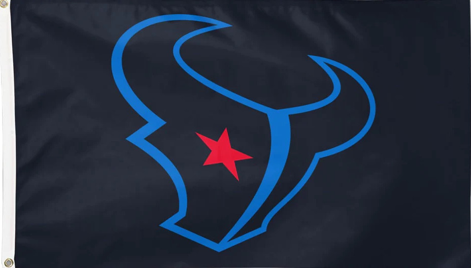 Houston Texans HTown Bull New Logo 3x5 Ft Flag Licensed Stock Closeout