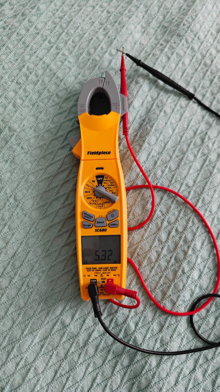 Fieldpiece SC680 Wireless Bluetooth Power Clamp Meter