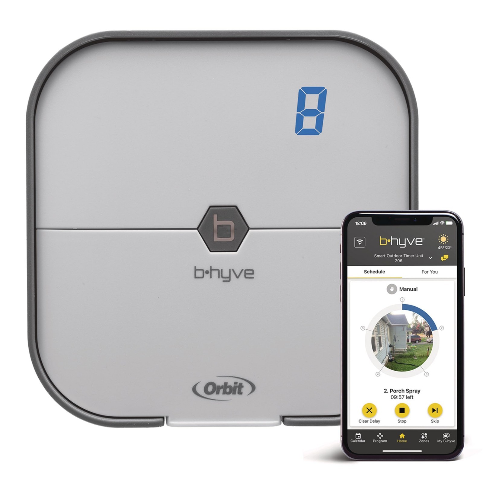 Smart WiFi Indoor Sprinkler Controller - 8-Zone Irrigation System - App Control,