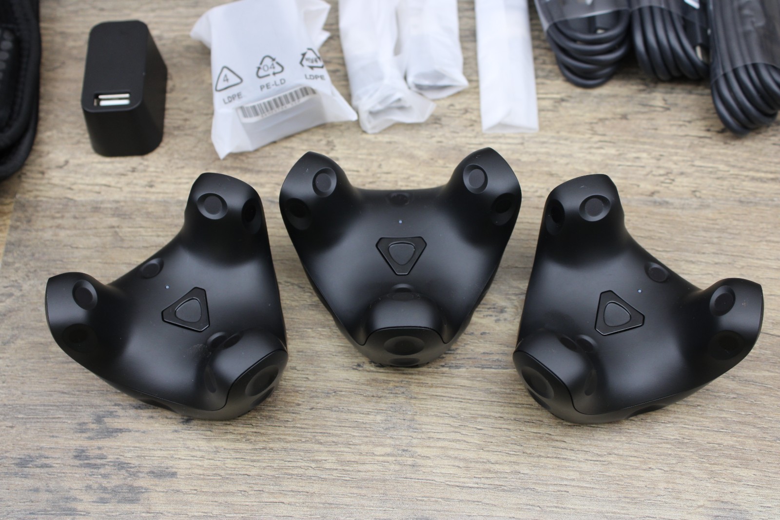 3 - Vive 3.0 Trackers with Straps, Tested Working