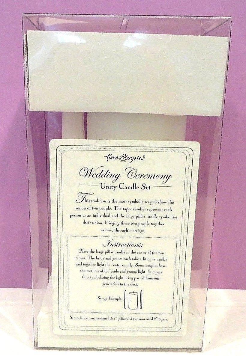 WEDDING CEREMONY UNITY CANDLE SET