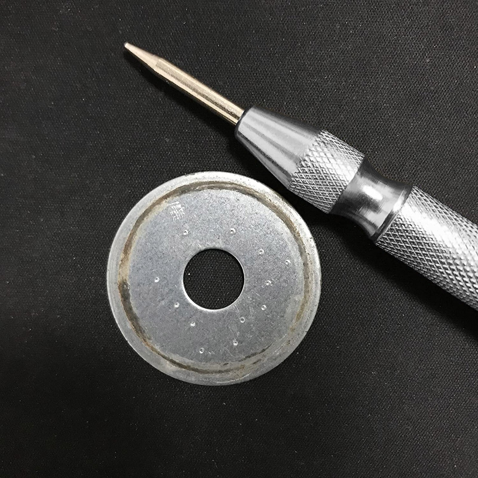 2PCS Automatic Center Punch Strikes Surface Hammer Spring Loaded Window Breaker