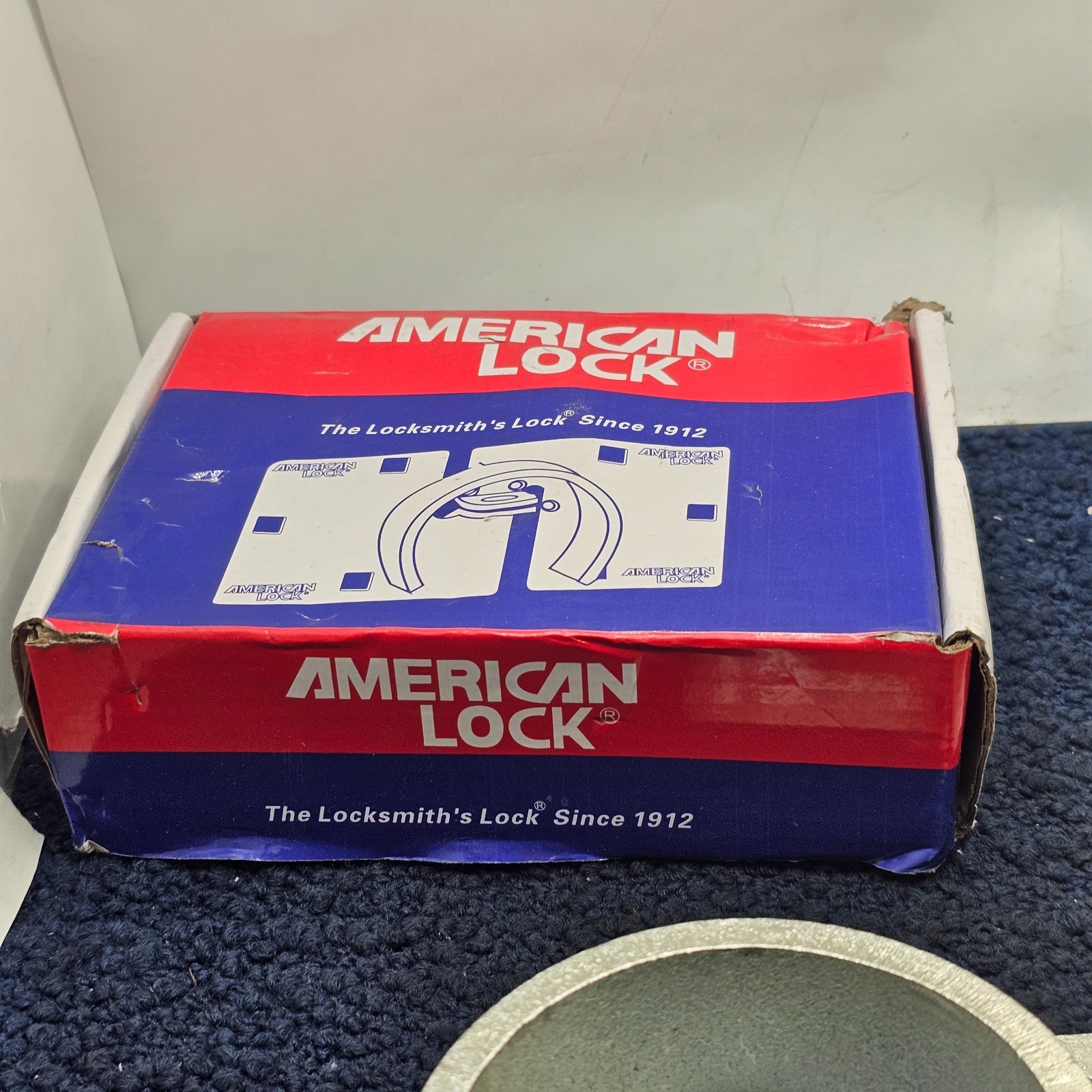 American Lock A801 Van Locks, Open, Rectangular Steel Body