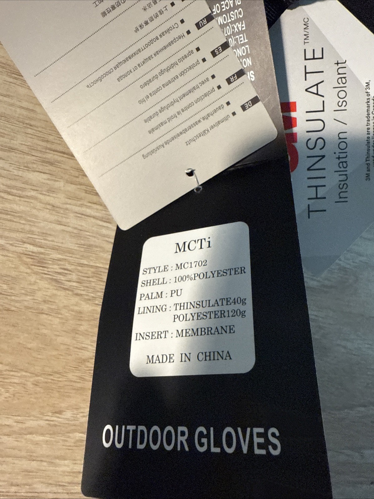MCTI Men Outdoor Gloves Size S
