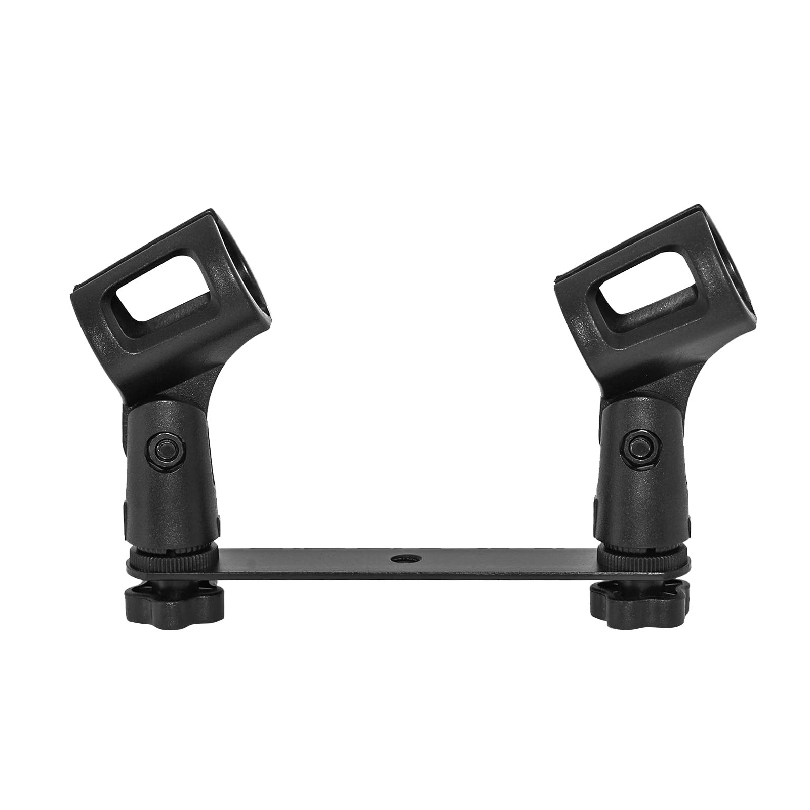 Musiin Microphone Holder 1-to-2 Mic Mount Bar with Standard Suitable Compatib...