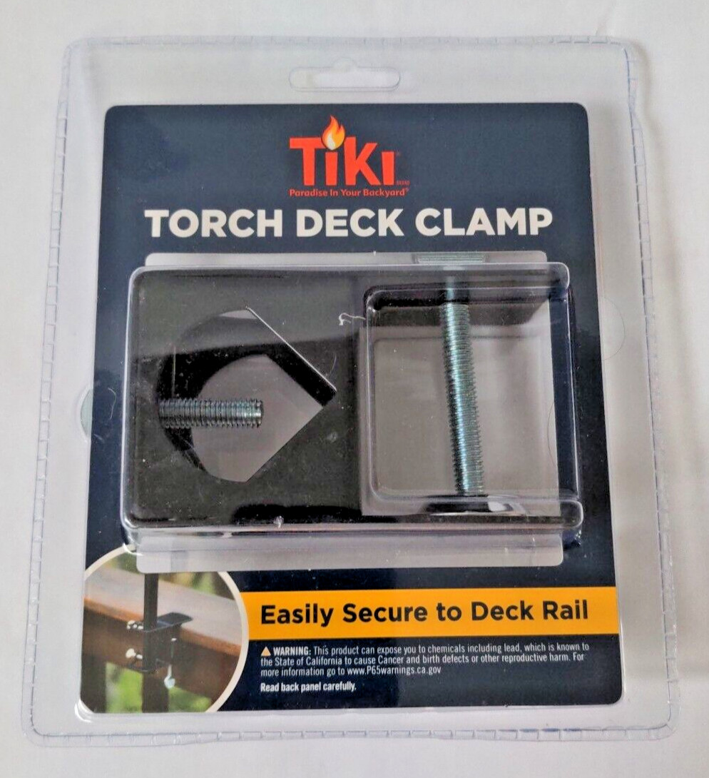 TIKI Brand Universal Torch Deck Clamp Mounting Bracket Accessory Black NEW