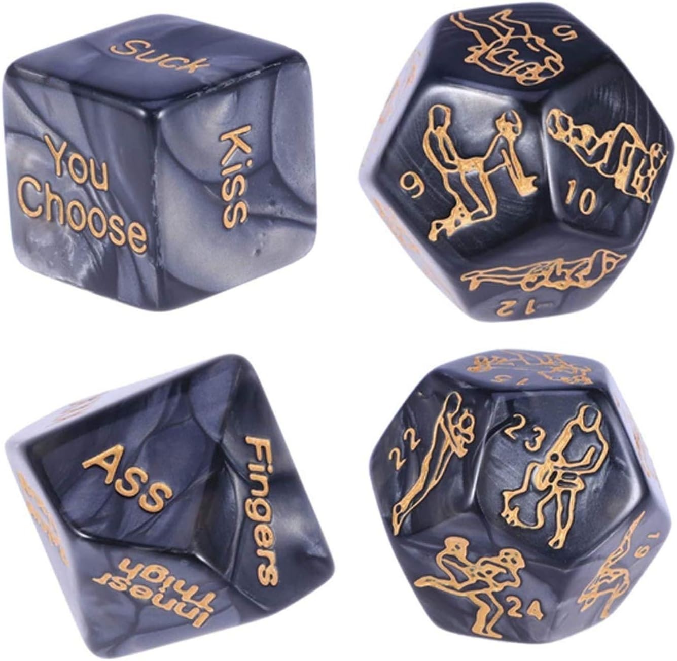 Sexy Dice Game for Couples – Fun & Intimate Adult Dice Set with 12-Sided Posit