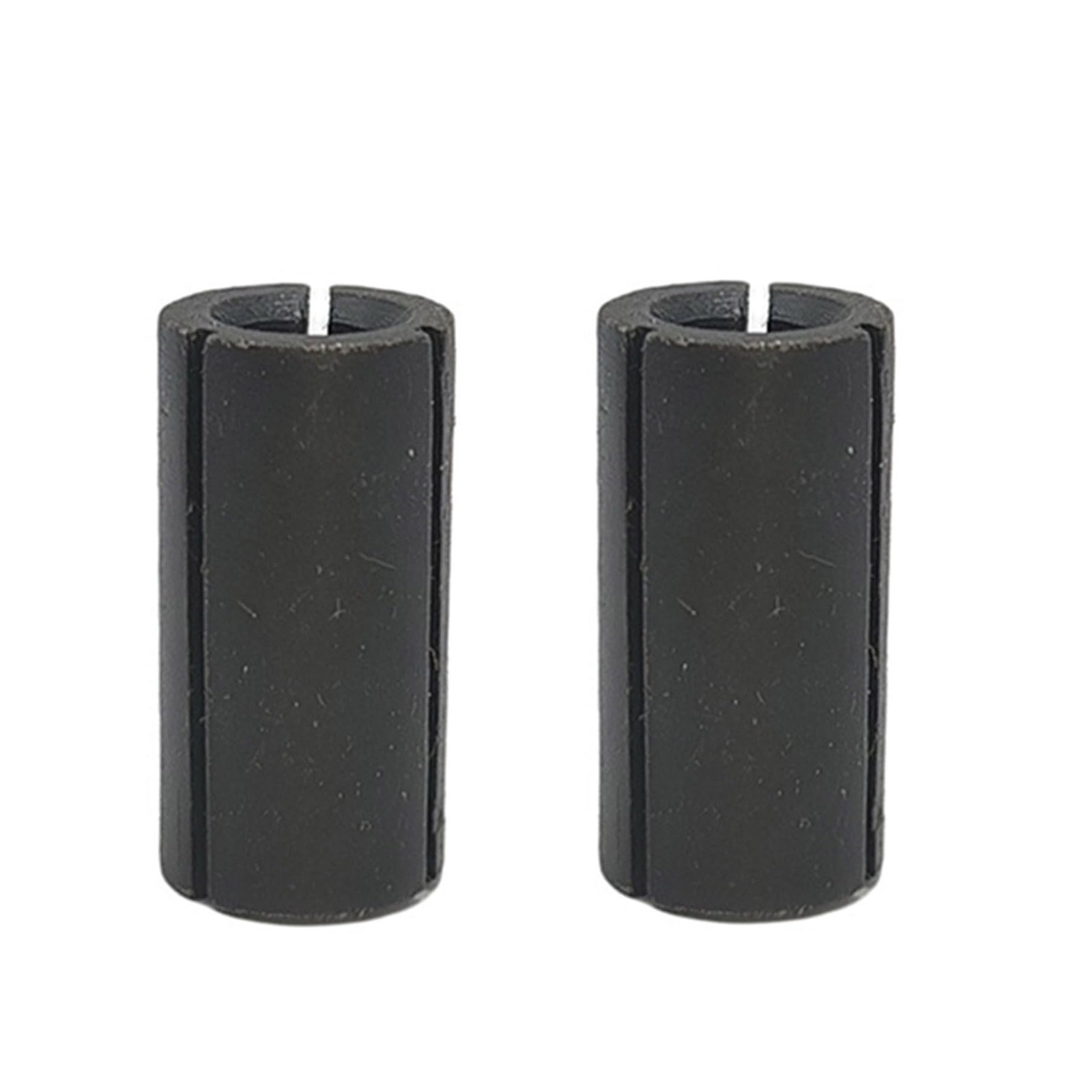 2Pcs 1/2" to 1/4" Router Collet Reduction Sleeve Tool Bit - A3 2pcs Black