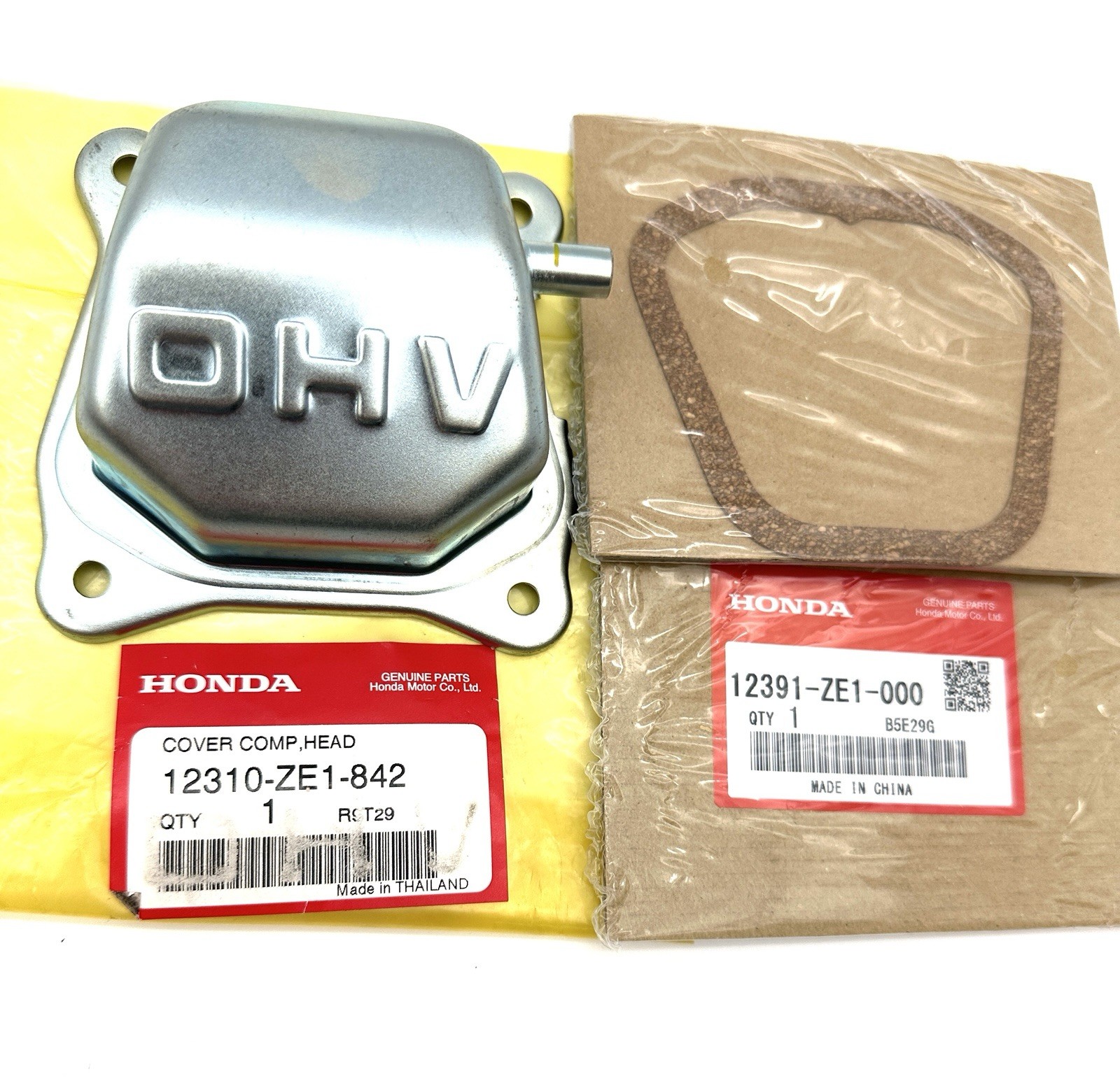HONDA Valve Head Cover w Gasket GX120 GX160 GX200 12310-ZE1-842 Genuine OEM NEW