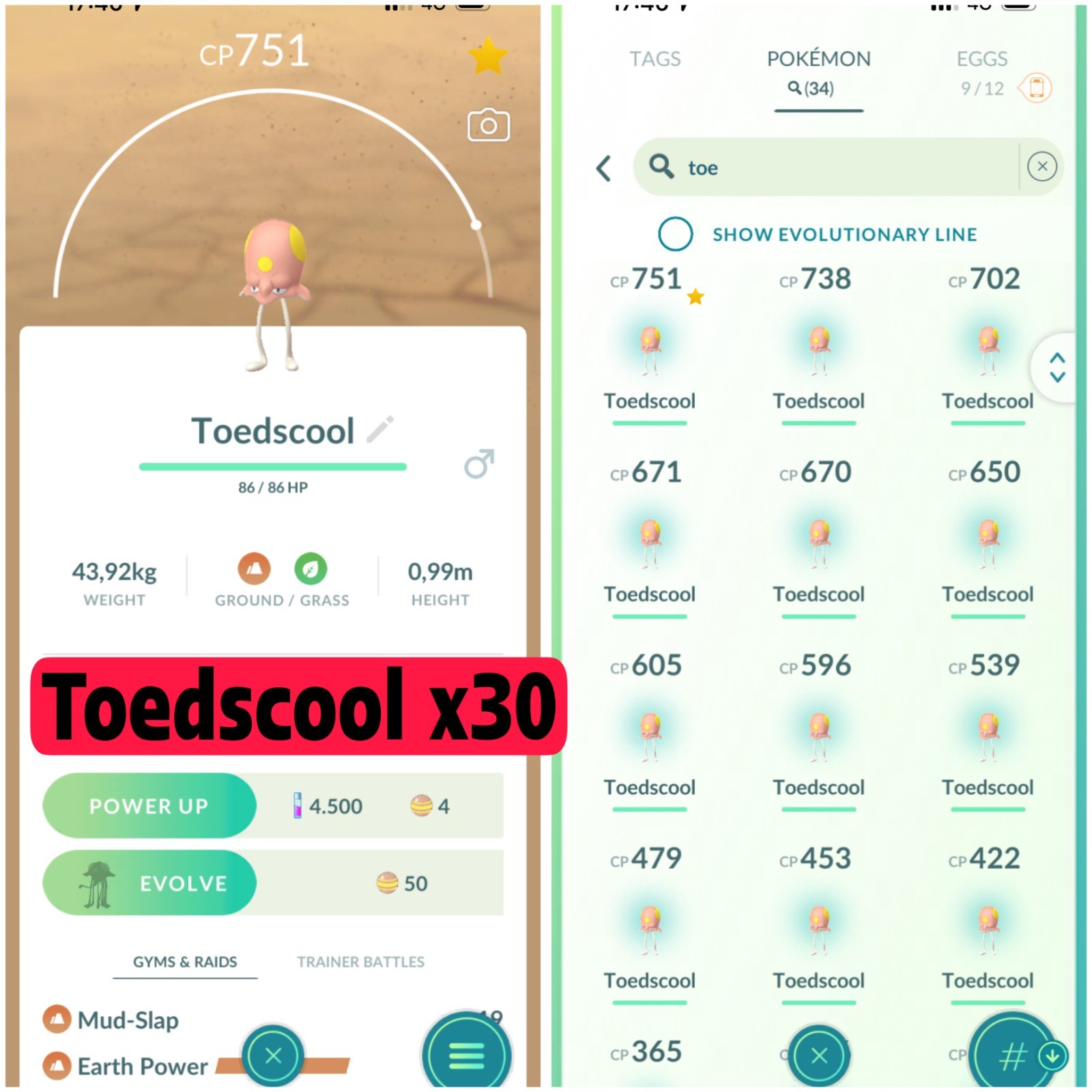Toedscool x30 | Mini P T C 100K Stardust