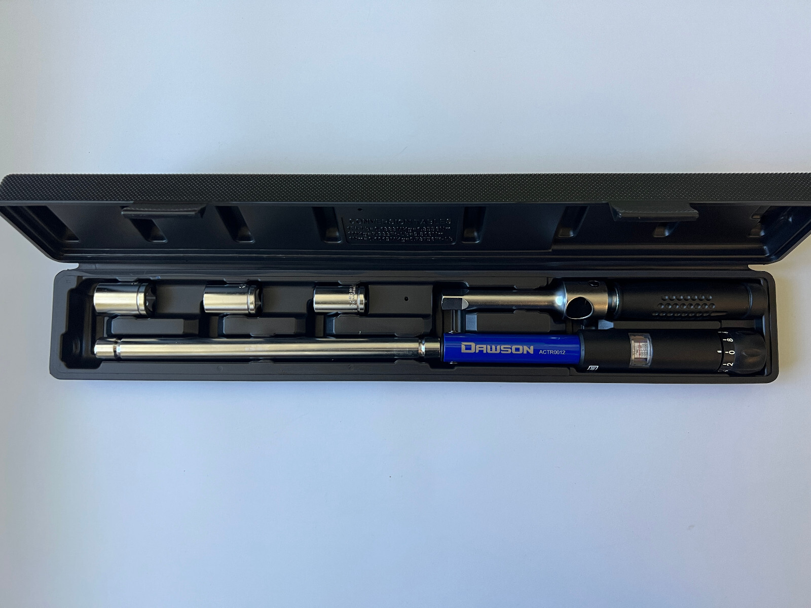 Auto Cross Torque Wrench Set with Sliding Handle; Includes 1/2" sockets & Case