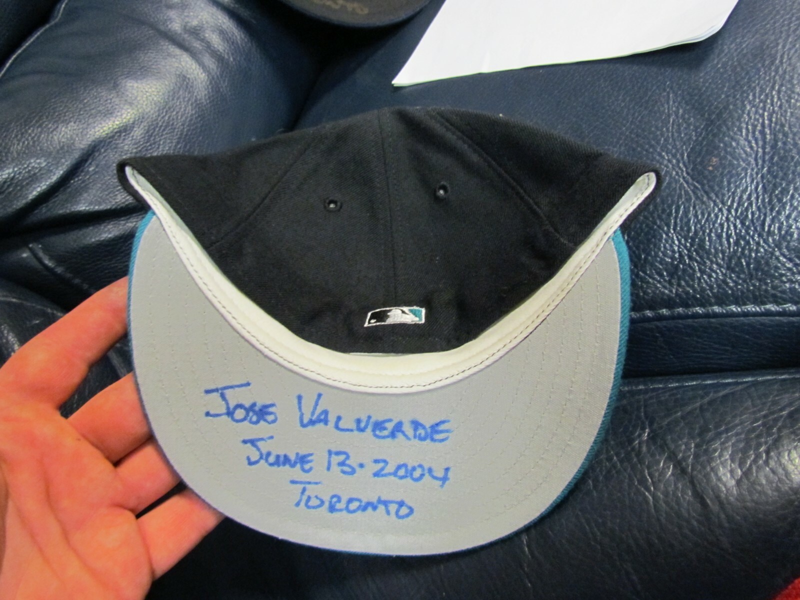 Jose Valverde Autographed Baseball Hat Cap Arizona Diamondbacks
