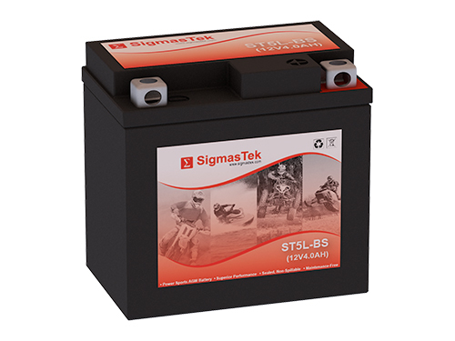 Mighty Max YTX5L-BS 4.5Ah 80CCA Maintenance-Free Replacement Battery - SigmasTek