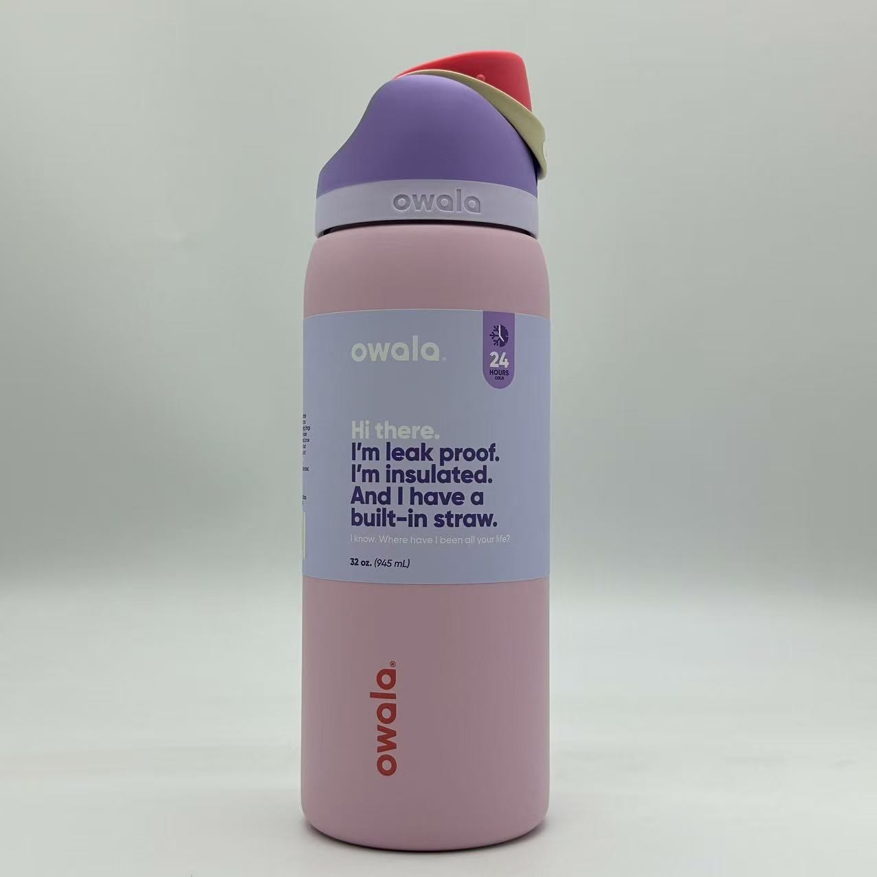 Owala FreeSip 32oz Stainless Steel Water Bottle Blossom Bunny Top Quality