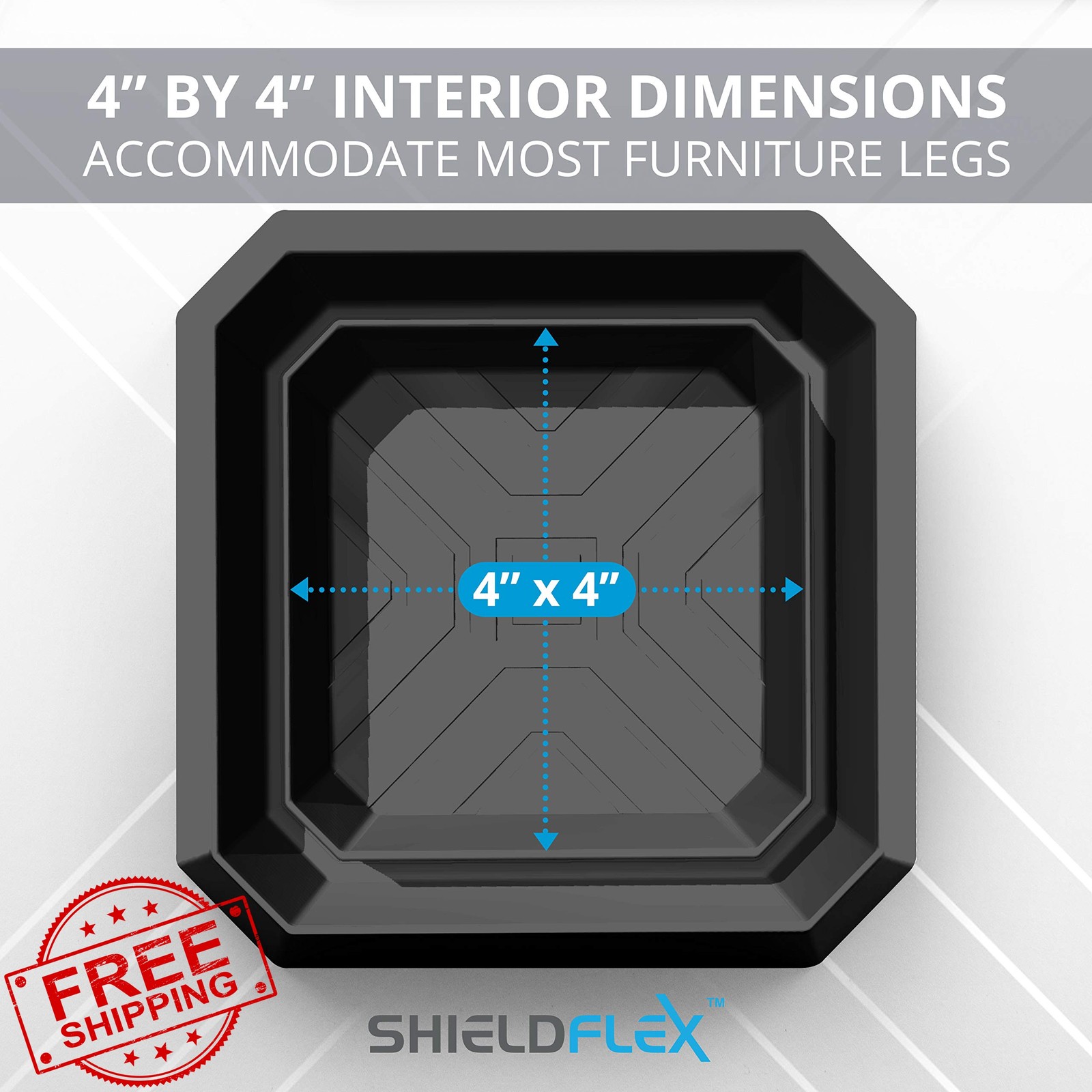 SHIELDFLEX Bed Bug Trap Black 8 Pack