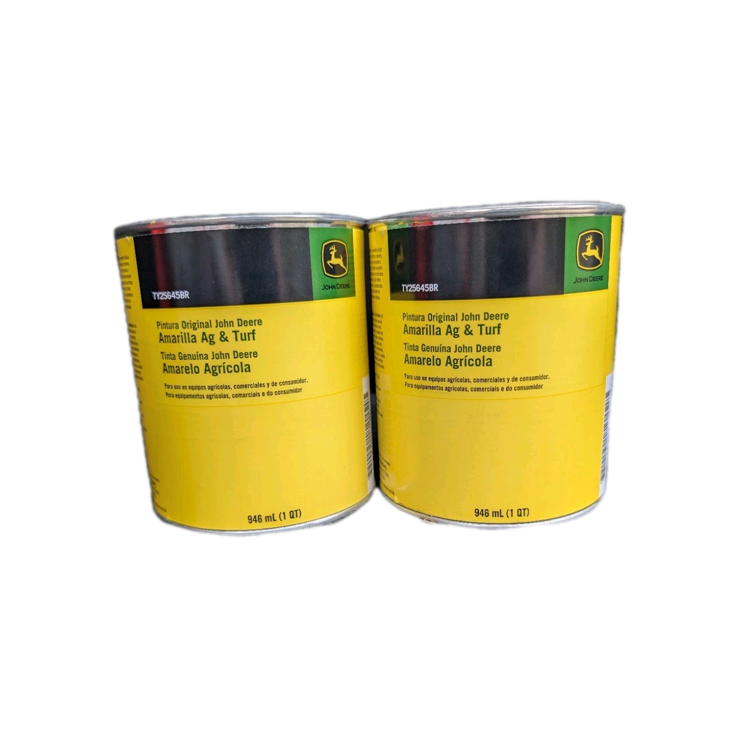 John Deere Ag & Turf Yellow Paint 2QT - TY25645BR Same Batch