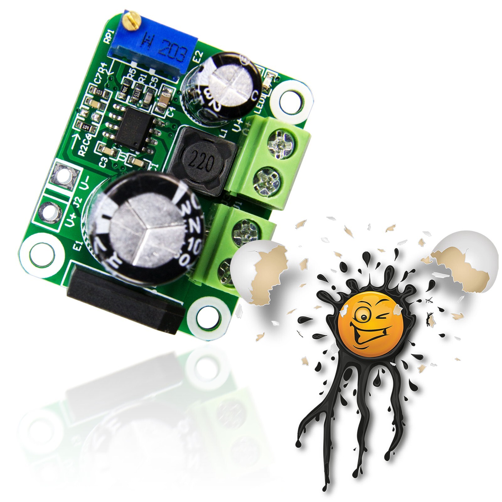 AC DC Step Down Buck DC 3.3-18Vout AC5-20Vin Rectifier Voltage Converter