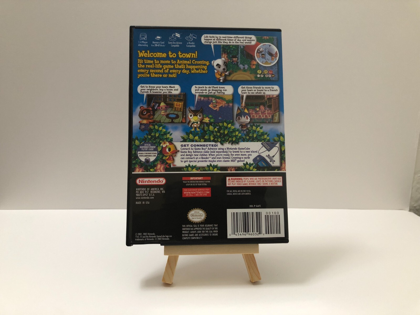 Replacement GameCube Case for Animal Crossing
