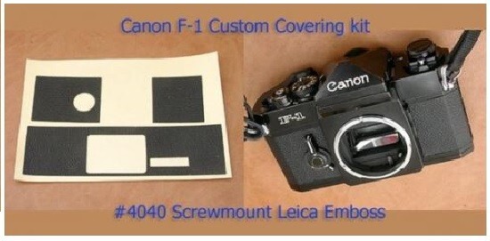 Camera Replacement Skin Cover Leather w/Video instr【Canon F-1】 from JAPAN