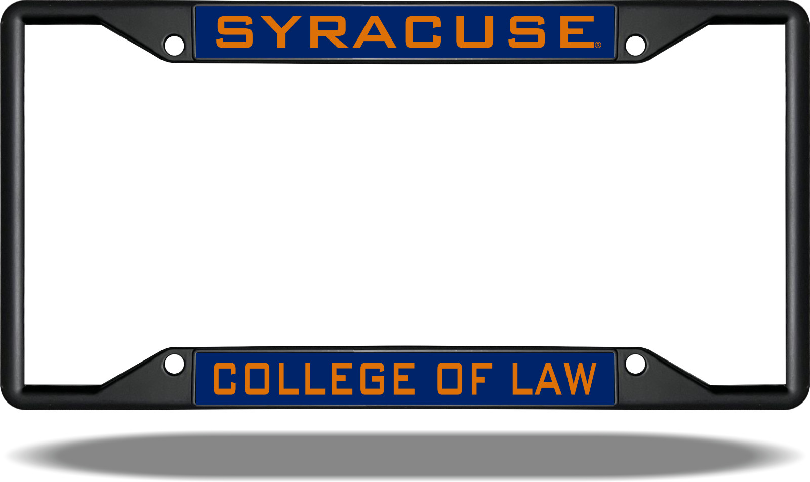 Syracuse Law Black License Plate Frame