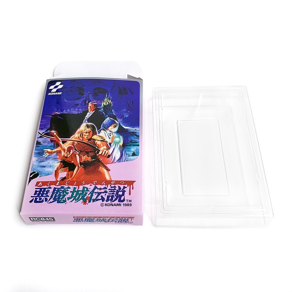 AKUMAJOU DENSETSU Castlevania 3 - Empty box Famicom replacement spare case +tray