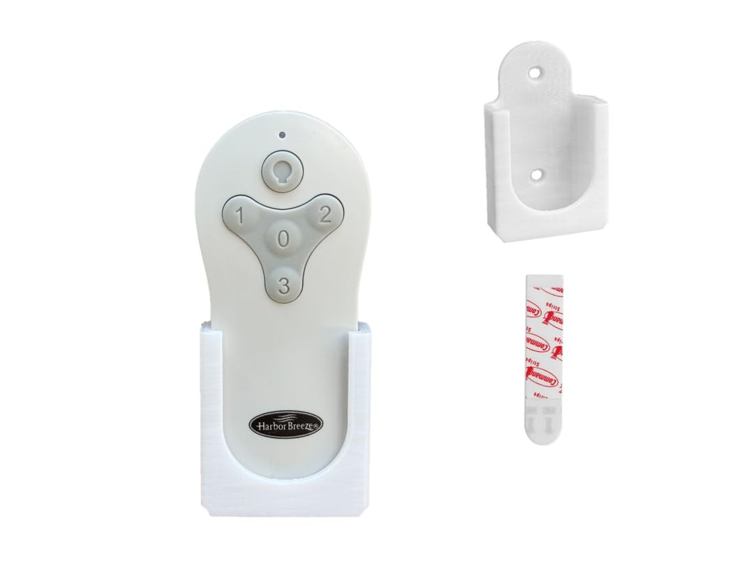 Wall Mount Remote Holder for Harbor Breeze Fans - Adhesive Tape Included
