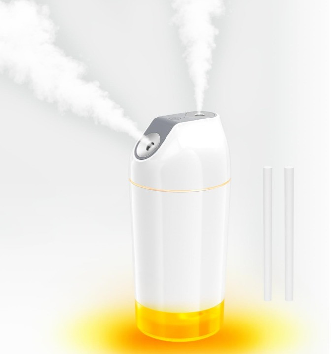 Humidificador Portátil Recargable Ultrasónico Inalámbrico Niebla Fría Gris,Nuevo